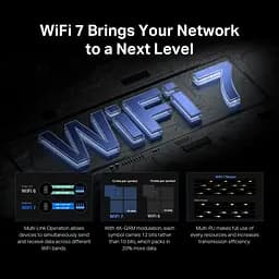 Mercusys Маршрутизатор MR37BE BE6500, 2xGE LAN, 1x2.5GE LAN, 1x2.5GE WAN, MESH - мініатюра 5