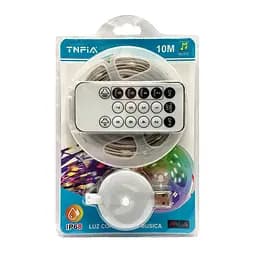 Гірлянда музична LED D-50X, USB 100L стрічка 10 метрів 8 різних мелодій, з пультом