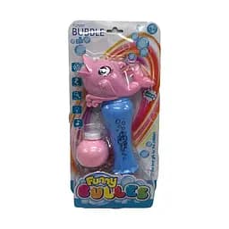 Дитячий генератор мильних бульбашок "Дельфін" Bambi 001-7 звук, світло Рожевий