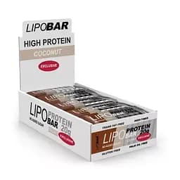 Батончик Lipobar Protein Bar БЛОК, 20*50 грамм Кокос 000313960