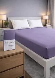 Простыня 180х200+30 см фиолетовая