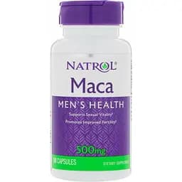 Мака перуанская Natrol Maca 500 мг 60 капсул