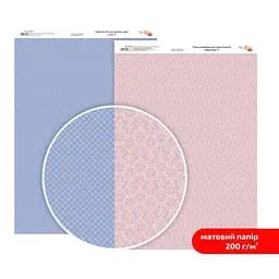Папір дизайнерський двосторонній „Мереживо“ 6 21х29,7см 200г/м2 ROSA TALENT