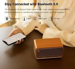 Портативна колонка Bluetooth Edifier EMP-230 Retro Brown - мініатюра 8
