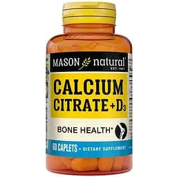 Вітаміни та мінерали Mason Natural Calcium Citrate Plus Vitamin D3, 60 каплет