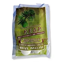 Засіб від молі ароматизований у таблетках "Кедр", 4 штуки, Біон 87649