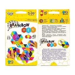 Розважальна карткова гра Brainbow HEX Danko Toys G-BRH-01-01, 40 карт - мініатюра 2