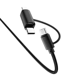 Кабель Hoco Combo Lightning/Micro USB/Type-C Multi-Way X41 1 м, 2.4A
