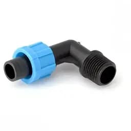 Стартер кутовий Presto-PS для крапельної стрічки з різьбою 1/2 дюйма (ME-0117-12) 50 штук