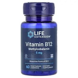Витамины и минералы Life Extension Vitamin B12 (Methylcobalamin) 5 mg, 60 пастилок