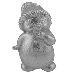 Ялинкова іграшка MIS LT Сніговик 6,5х6х10 см срібний