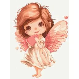 Картина по номерам Brushme Нежный ангелочек 30x40 см