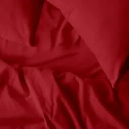 Простирадло Cosas на резинці фланель 80х200 burgundy, червоний (Flannel_55Burgundy_80x200x20) - мініатюра 6