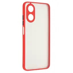 Чехол панель-накладка для OPPO A17 4G/A17k 4G, Frosted Matte, красный, противоударный чехол с защитой всего корпуса, термополиуретан TPU + поликарбонат PC, ArmorStandart (ARM66728)