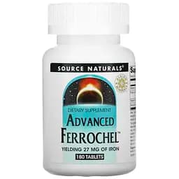 Железо Source Naturals Advanced Ferrochel 180 таблеток