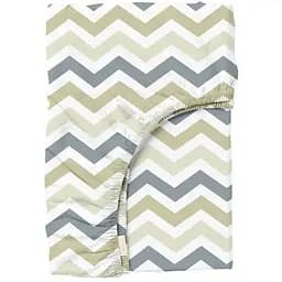 Простынь Cosas на резинке в детскую кроватку 70х140 beige zigzag, бежевый (ZigGreyBeige_70x140x12)