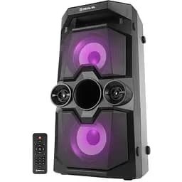 Портативная колонка 2.0 Real-El X-771 Black 2 x 25 Вт пластиковый корпус Bluetooth MicroSD/USB аккумулятор 8000 мАч