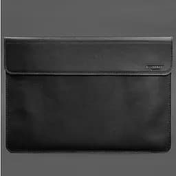Шкіряний чохол-конверт BlankNote на магнітах для MacBook 15 дюйм Чорний - мініатюра 4