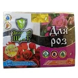 Інсектицид з біостимулятором Зелений щит для троянд Agromaxi 12 мл + 3 мл (53418)