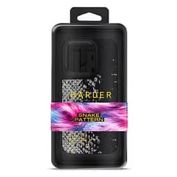 Кожаный чехол для Apple iPhone 14 Pro, Harder Snake Pattern, черный, термополиуретан ТПУ + экокожа с текстурой змеиной кожи, панель, защита корпуса, противоударный, микрофибра, рамка вокруг камеры, защита всего корпуса, (ARM76805) - мініатюра 3