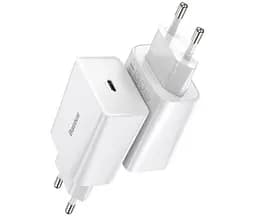 Мережевий зарядний пристрій Baseus Speed Mini PD Charger 20W (CCFS-SN02) White [67420] - мініатюра 5