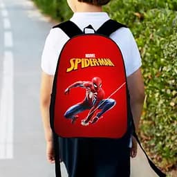 Рюкзак детский Человек-паук, Спайдермен "Spiderman" 34х27см, городской ранец для мальчика с принтом (00391)