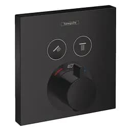 Термостат прихованого монтажу Hansgrohe Shower Select 15763670 чорний матовий