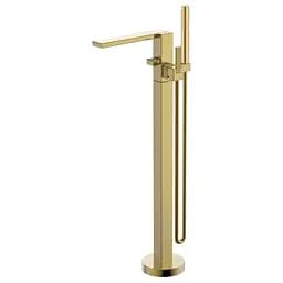 Смеситель для ванны напольный шампань Imprese Deira ZMK112009060 Золото