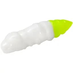 Силікон FishUP Pupa 1.5" cheese taste #131 - White/Hot Chartreuse (8 шт/уп)
