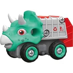 Машинка-конструктор Otamanko Трицератопс сміттєвоз Бірюзовий/червоний