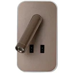 Бра Italux WL-83957-1-CF Doria LED 2x8W 3000K 559Lm IP20 коричневый