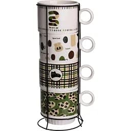 Набір чашок порцелянових Lucky 4 шт. 300 мл FM-16