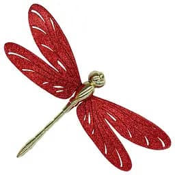 Ялинкова іграшка MIS LT Бабка велика 18,5х12,5х2 см червоний