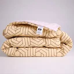 Одеяло хлопковое MirSon Летнее №2818 Сolor Fun Line Geometry, king size, 240х220 см, коричневое (2200006687412)