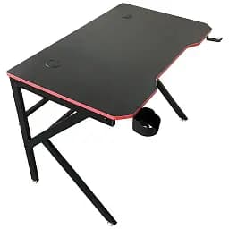 Геймерский компьютерный стол GT Racer T-1218 (120x60x73) Black