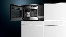 Мікрохвильова піч Siemens вбудована, 25л, електр. керув., 900Вт, гриль, дисплей, нержавіюча сталь - мініатюра 4
