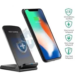 Бездротовий зарядний пристрій підставка Interlook FAST CHARGE QI 15W Smart Sensor 