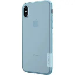 Чохол-накладка Nillkin TPU Nature Case Apple iPhone X Blue - мініатюра 4