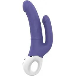 Вибратор Dreamtoys Vibes Of Love Double Pleasure 23.5 см синий