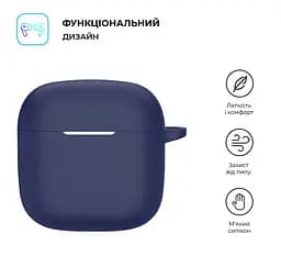 Силіконовий чохол для навушників HUAWEI FreeBuds SE 2, Hang Case, синій, ультратонкий захисний кейс товщиною 2 мм, захист від подряпин, пилу та ударів, компактний, з карабіном для кріплення, ArmorStandart (ARM79932) - мініатюра 2