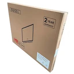 Дзеркало Dusel Led DE-M0065D Black 65x80 см сенсорне включення + підігрів+ годинник/темп, Чорний - мініатюра 3