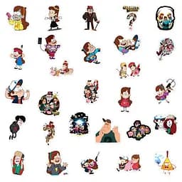 Стікерпак Гравіті Фолз Набір наклейок GeekLand Gravity Falls 100 штук - мініатюра 4