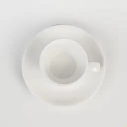 Чашка МВМ My Home Перлина 90 мл біла (KP-100 WHITE) - мініатюра 4