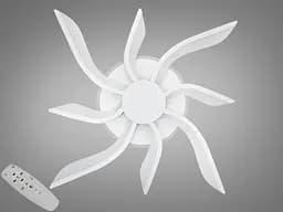 Стельова світлодіодна люстра з регулюванням яскравості, 65W, біла