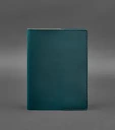 Шкіряна обкладинка для блокнота 6.0 (софт-бук) зелена