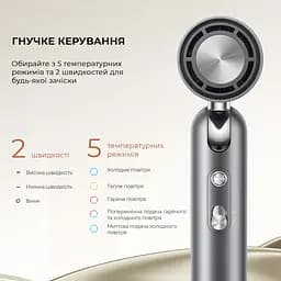 Фен Dreame Pocket AHD51 сірий - мініатюра 3