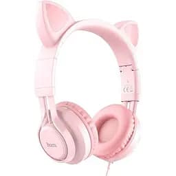 Наушники Hoco W36 Cat Ear розовый