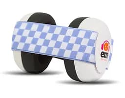 Дитячі протишумні навушники EMS от 0 до 18 міс 4 Bubs, Біло-голуба стрічка, Білий (975-02)