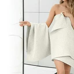 Набір рушників Cosas Cube White & Cube Olive 2 шт. (SetTowel_95-SqWhite_130-SqOlive) - мініатюра 9