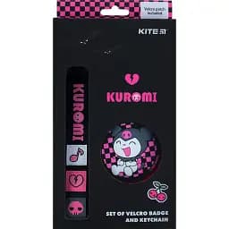 Набір бейдж на липучці та підвіска Kite Kuromi HK24-3010-2